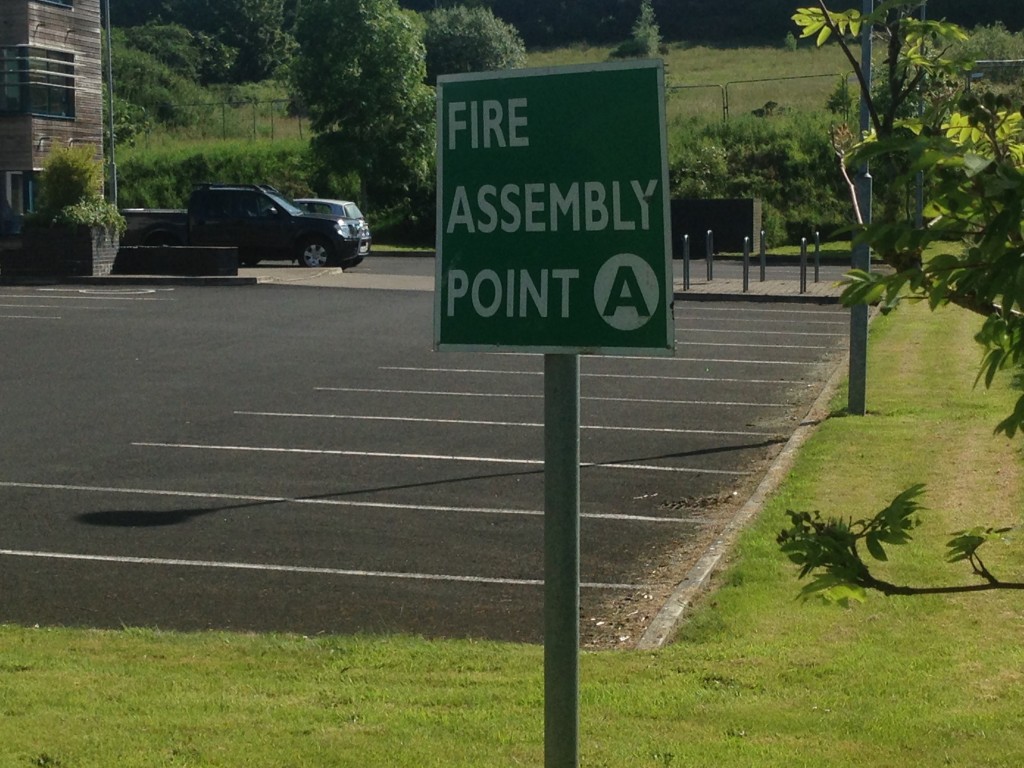 Fire Assembly Point for Blocks 1 & 2 - Brookfield Hall